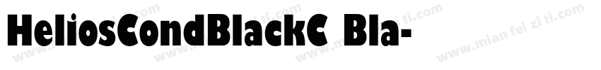 HeliosCondBlackC Bla字体转换